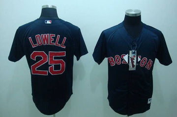 Mike Lowell Boston Red Sox blue jersey