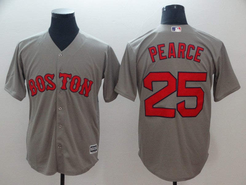 Steve Pearce Boston Red Sox gray jersey