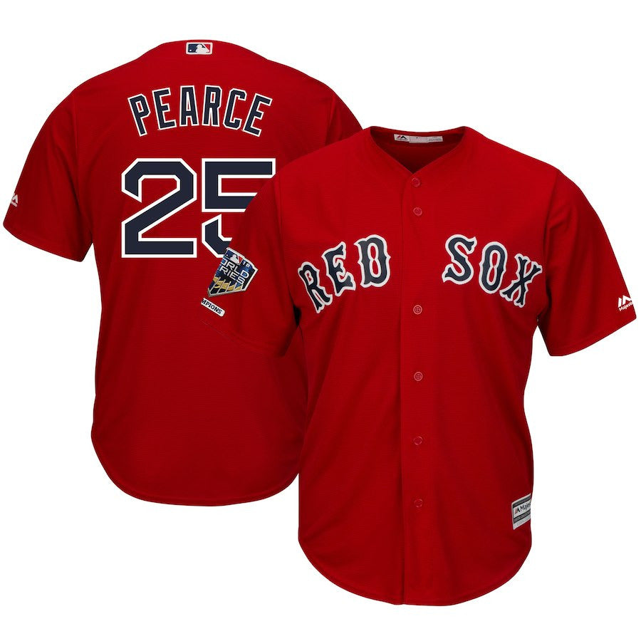Steve Pearce Boston Red Sox scarlet Alternate jersey