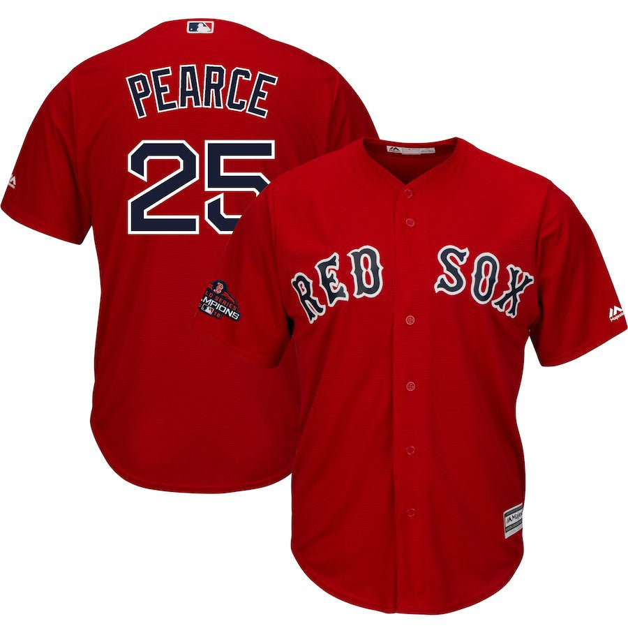 Steve Pearce Boston Red Sox scarlet jersey