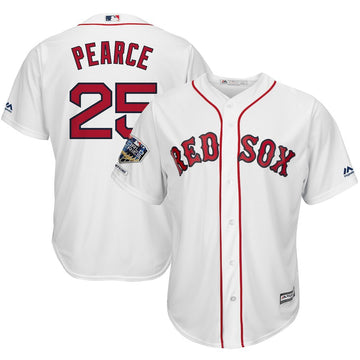 Steve Pearce Boston Red Sox white Home jersey