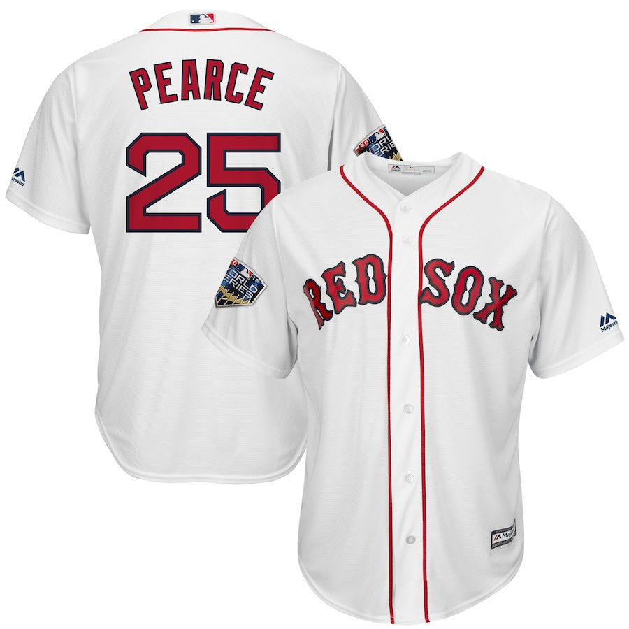 Steve Pearce Boston Red Sox white jersey