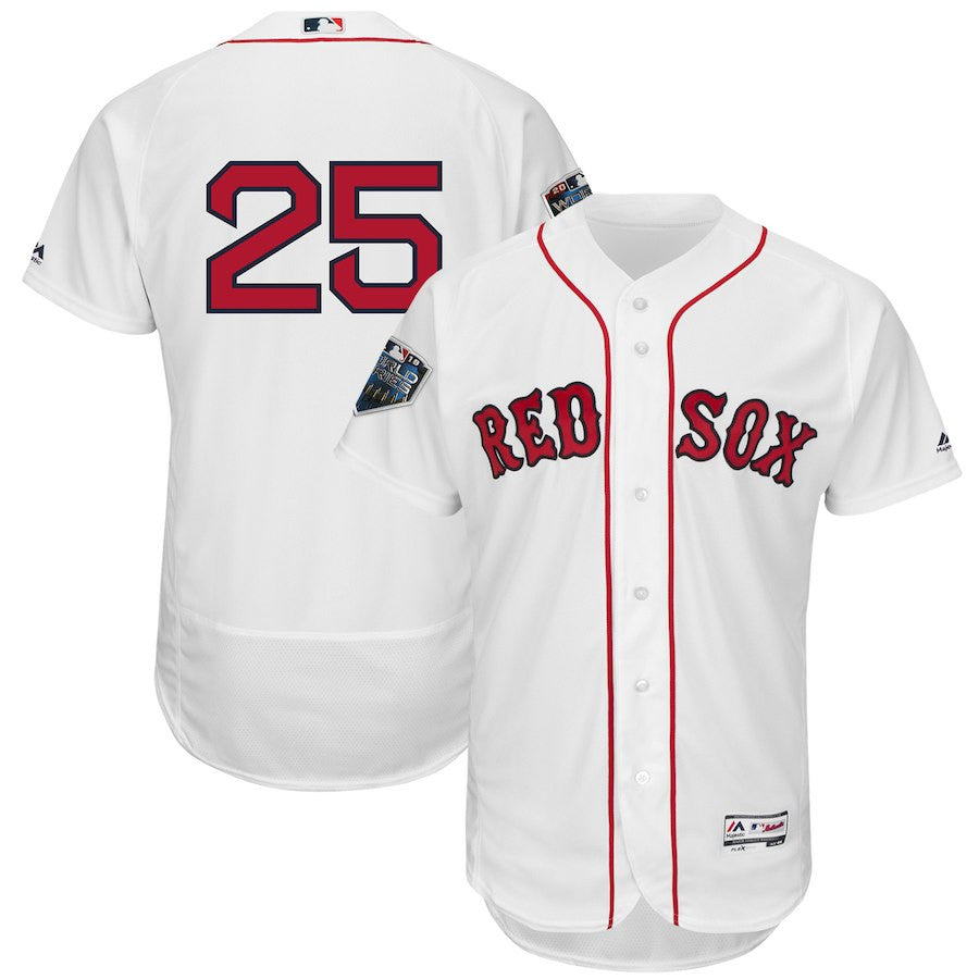 Steve Pearce Boston Red Sox white jersey