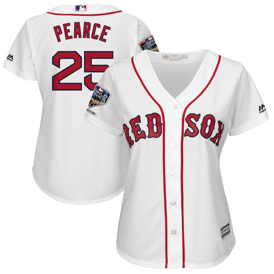 Steve Pearce Boston Red Sox white Home jersey