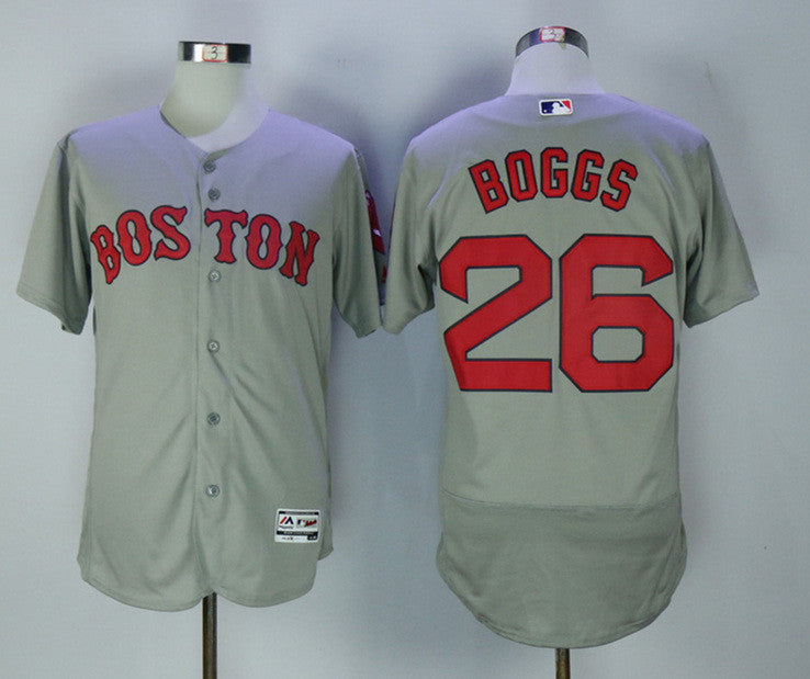 Wade Boggs Boston Red Sox grey jersey