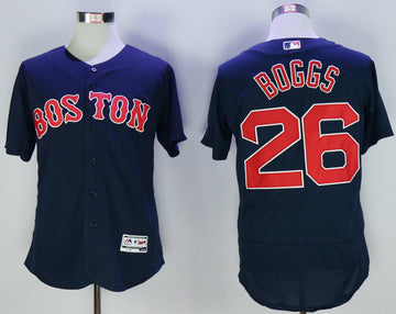 Wade Boggs Boston Red Sox navy jersey