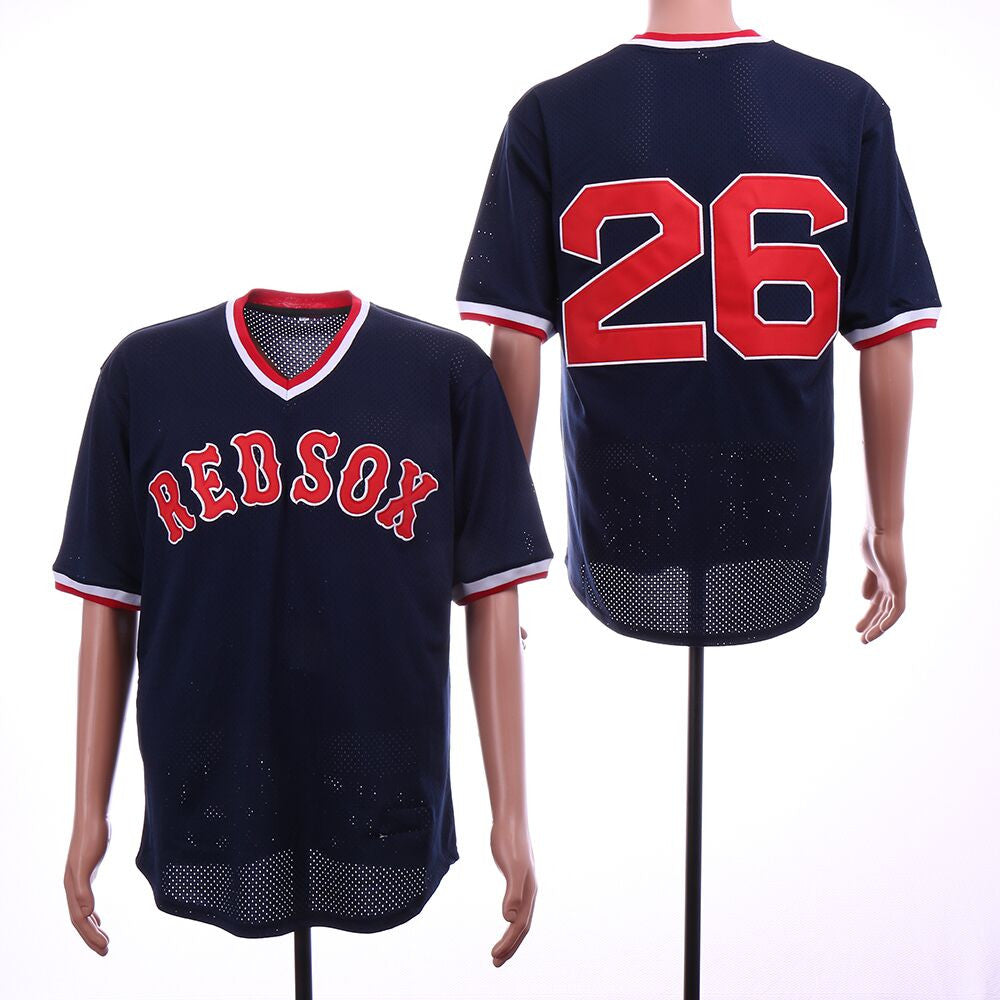 Wade Boggs Boston Red Sox navy Throwback jersey