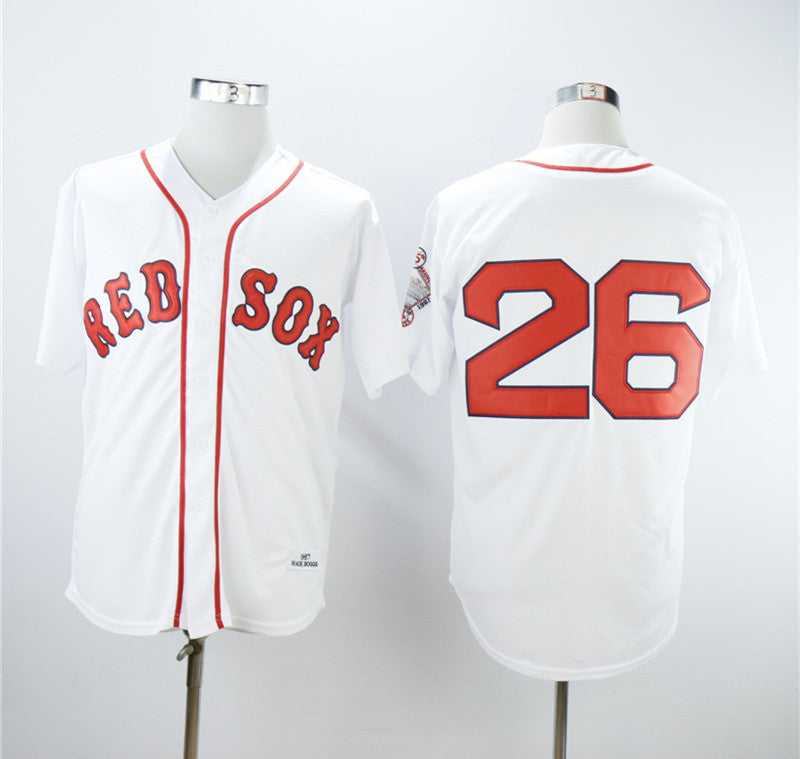 Wade Boggs Boston Red Sox white jersey