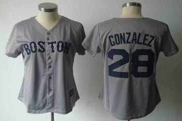 Gonzalez Boston Red Sox grey jersey