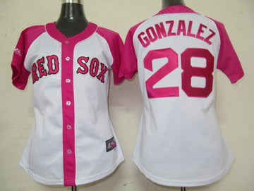 Gonzalez Boston Red Sox pink Fashion jersey