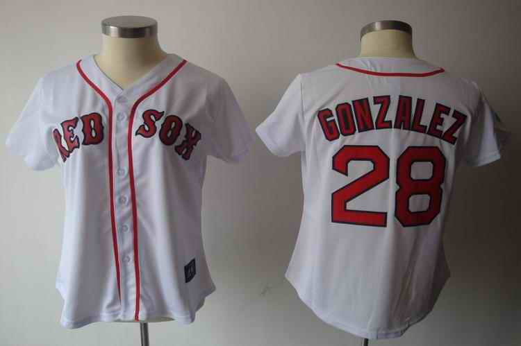Gonzalez White Boston Red Sox red jersey