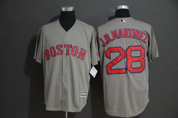 J.D. Martinez Boston Red Sox gray jersey