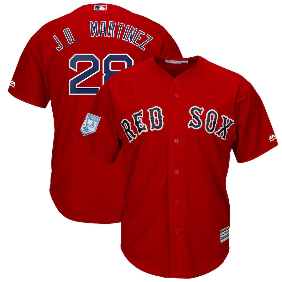J.D. Martinez Boston Red Sox red jersey