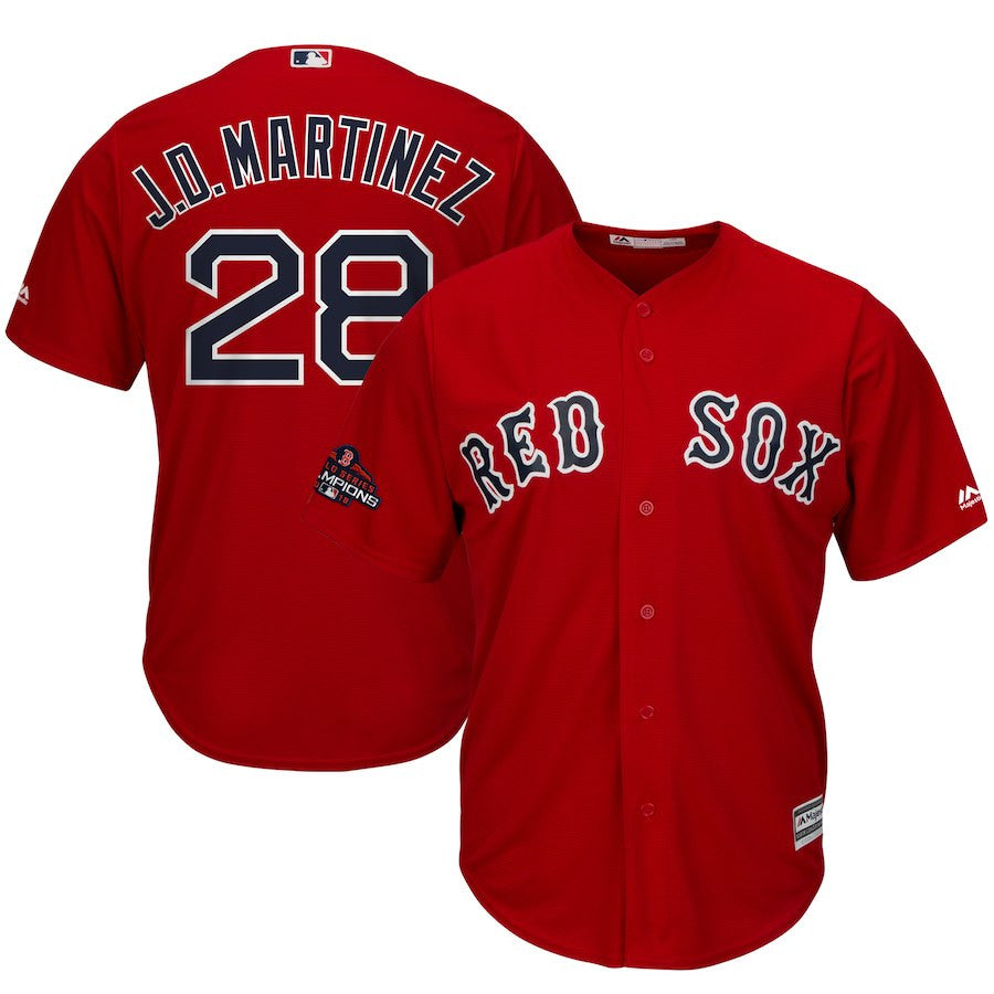J.D. Martinez Boston Red Sox red jersey