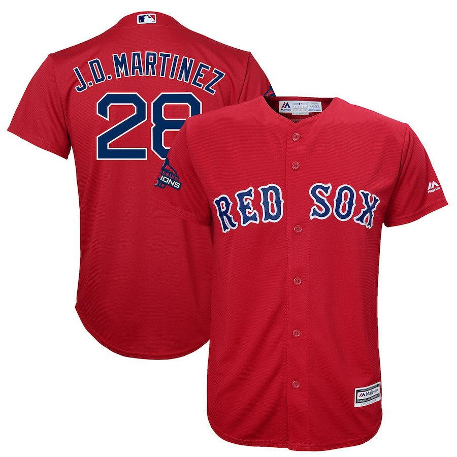 J.D. Martinez Boston Red Sox scarlet jersey