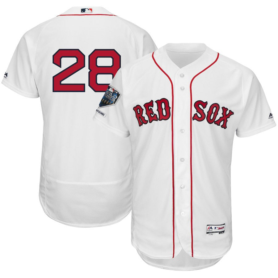 J.D. Martinez Boston Red Sox white Home jersey
