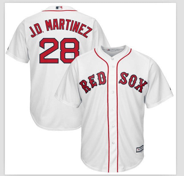 J.D. Martinez Boston Red Sox white jersey