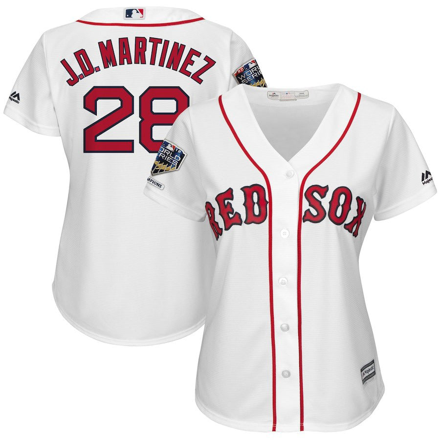 J.D. Martinez Boston Red Sox white Home jersey