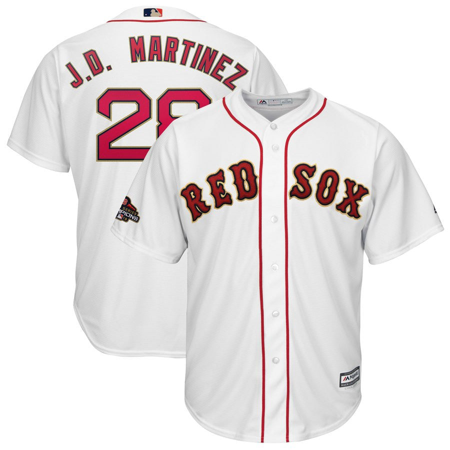 J.D. Martinez Boston Red Sox white jersey