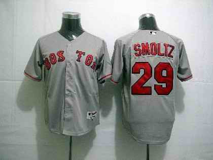 Smoltz Boston Red Sox grey jersey