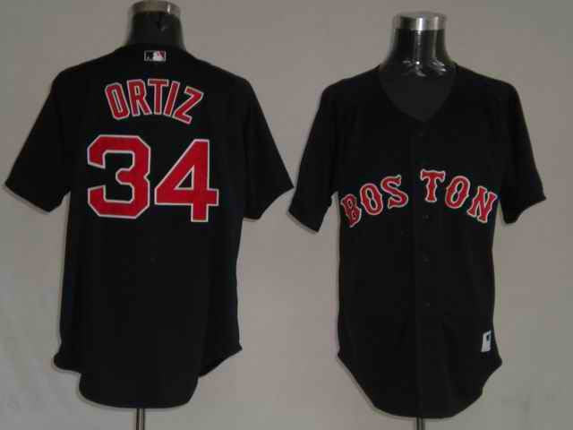 David Ortiz Boston Red Sox black jersey