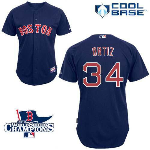 David Ortiz Boston Red Sox blue jersey