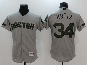 David Ortiz Boston Red Sox gray jersey