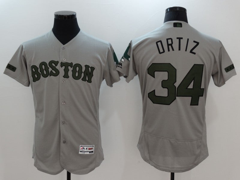 David Ortiz Boston Red Sox gray jersey
