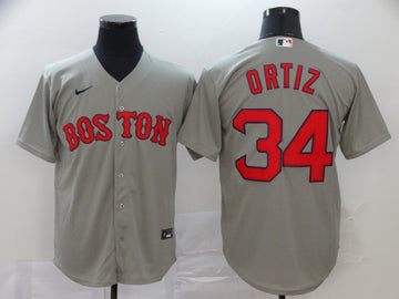 David Ortiz Boston Red Sox gray jersey