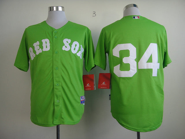 David Ortiz Boston Red Sox green jersey