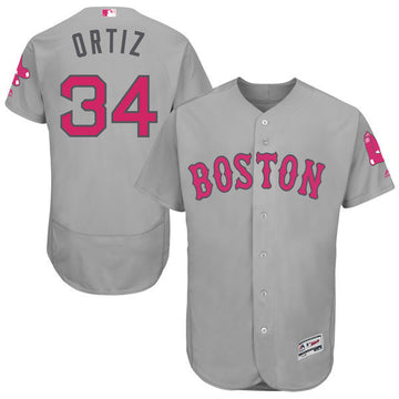 David Ortiz Boston Red Sox grey jersey