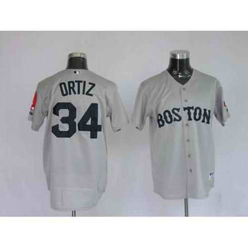 David Ortiz Boston Red Sox grey jersey