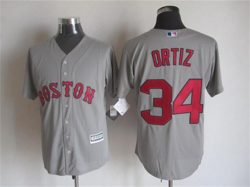 David Ortiz Boston Red Sox grey jersey