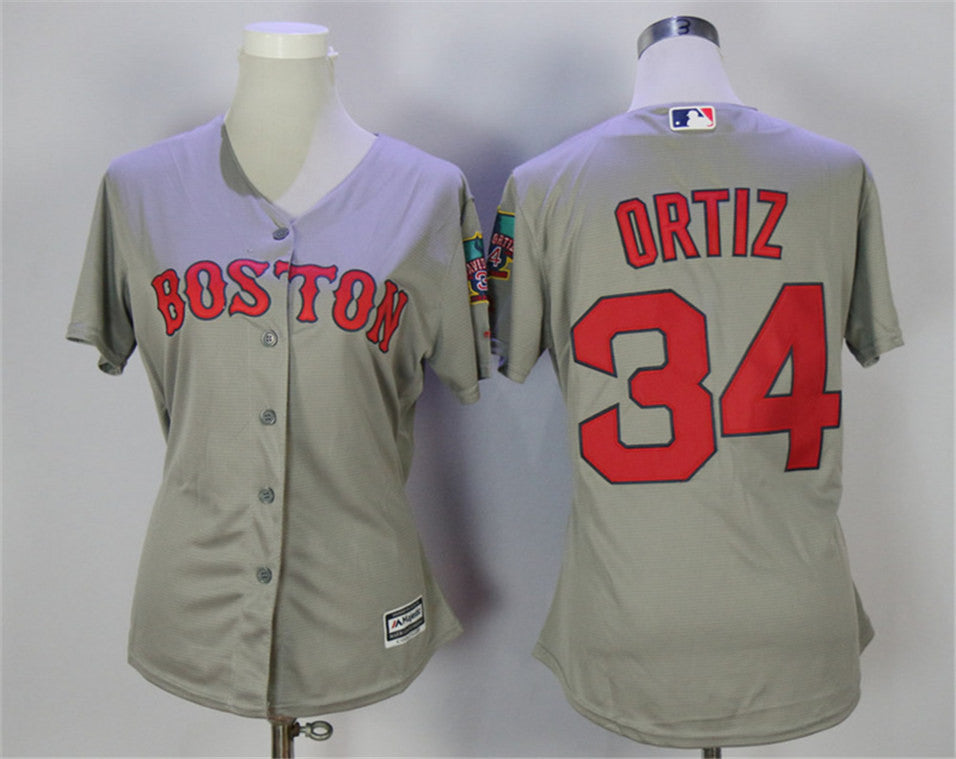 David Ortiz Boston Red Sox grey jersey