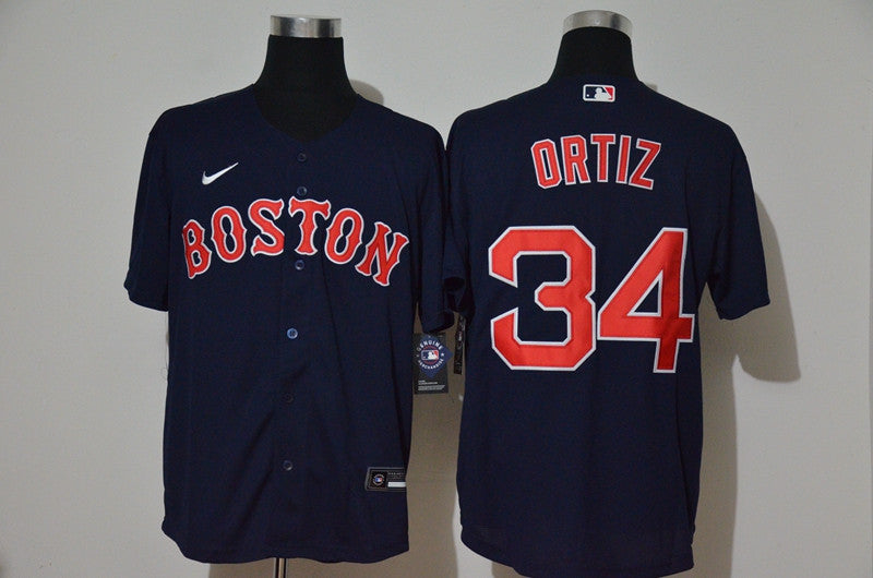 David Ortiz Boston Red Sox navy jersey