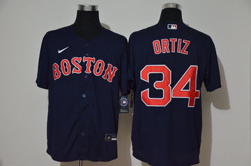 David Ortiz Boston Red Sox navy jersey