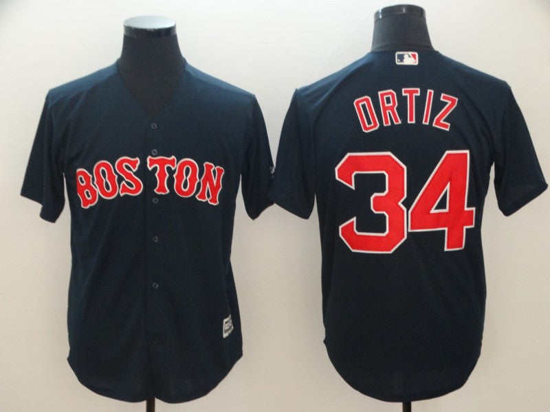 David Ortiz Boston Red Sox navy jersey