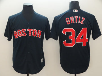 David Ortiz Boston Red Sox navy jersey