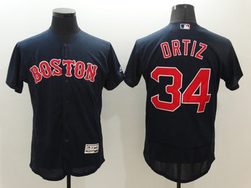 David Ortiz Boston Red Sox navy jersey