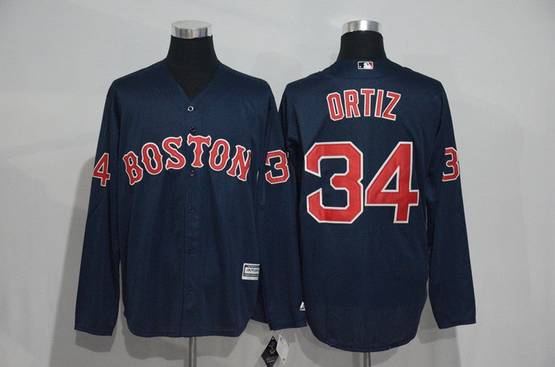 David Ortiz Boston Red Sox navy jersey