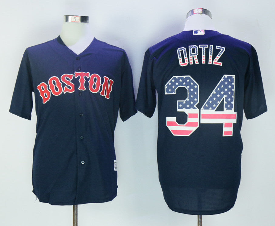 David Ortiz Boston Red Sox navy jersey