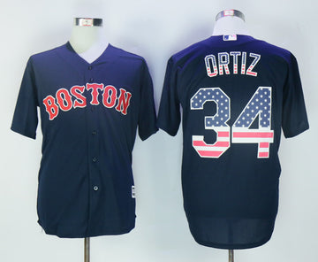 David Ortiz Boston Red Sox navy jersey