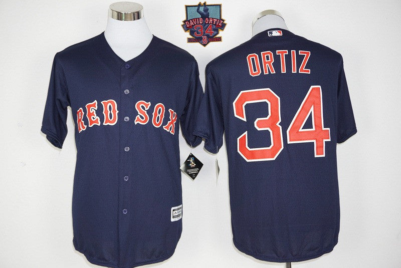 David Ortiz Boston Red Sox navy jersey