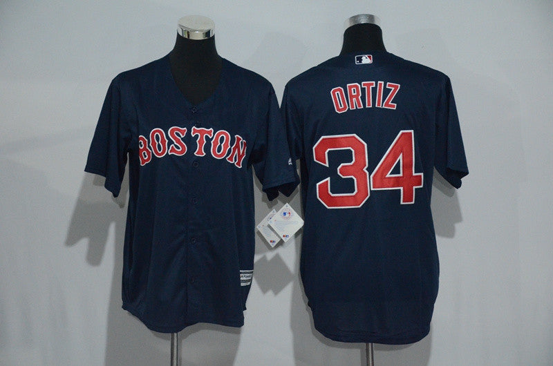 David Ortiz Boston Red Sox navy jersey
