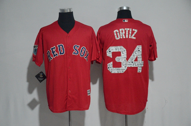 David Ortiz Boston Red Sox red jersey