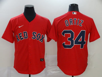 David Ortiz Boston Red Sox red jersey