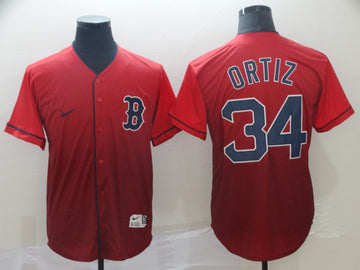 David Ortiz Boston Red Sox red Fashion jersey