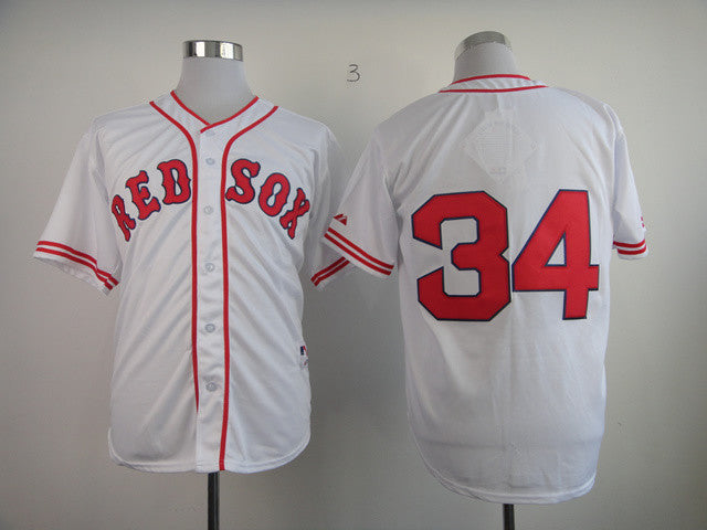 David Ortiz Boston Red Sox white Throwback jersey