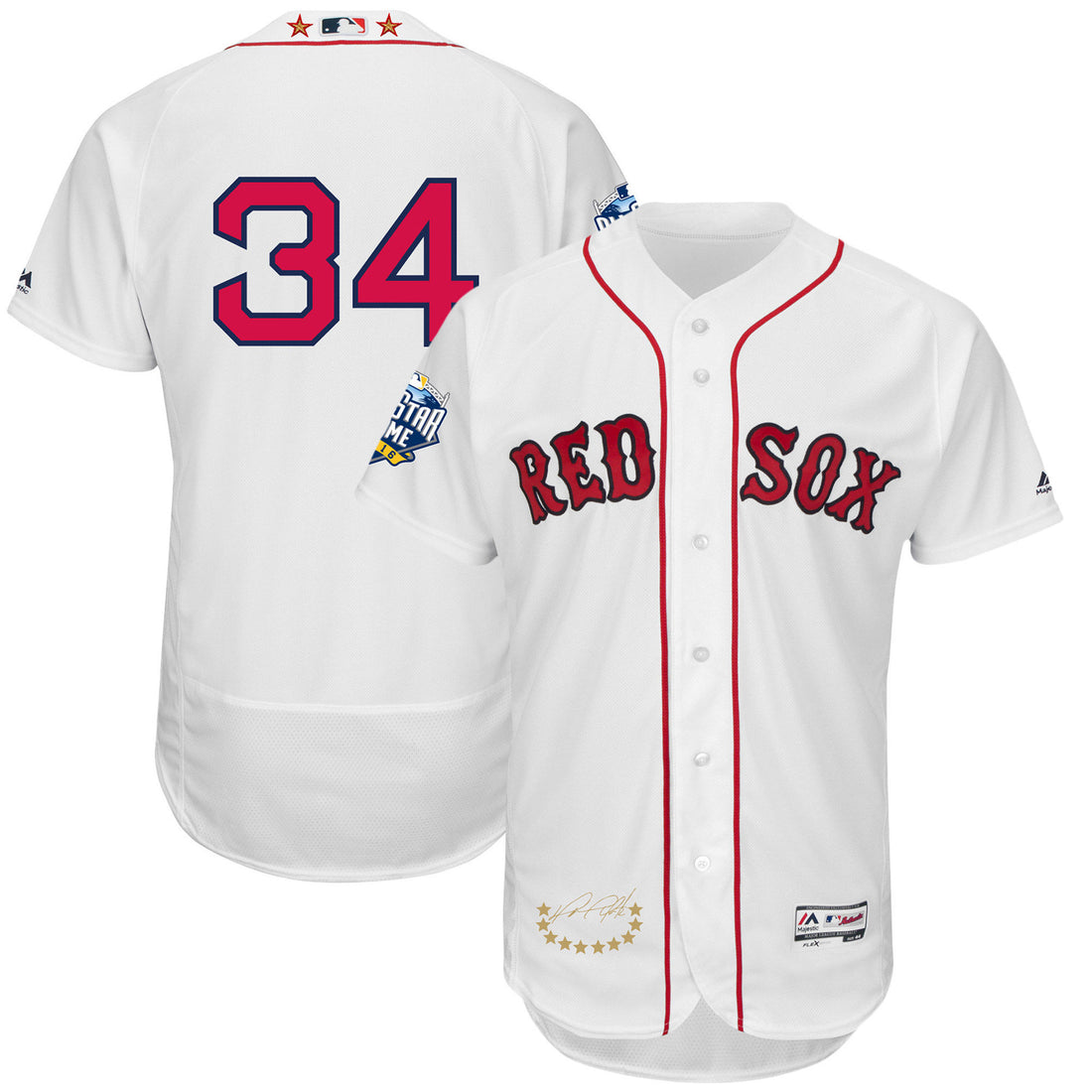 David Ortiz Boston Red Sox white All-Star jersey