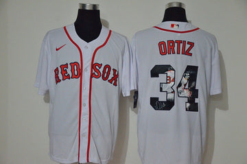 David Ortiz Boston Red Sox white Fashion jersey